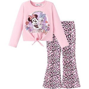 Disney Mickey Mouse & Friends Toddler Girl's Tie Knot Tank Top &Pant Sets Top and Bottom Sets - 1 of 4