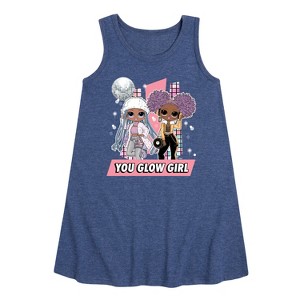 Girls' - LOL Surprise! - Winter Dolls Graphic Sleeveless Aline Dress - 1 of 4