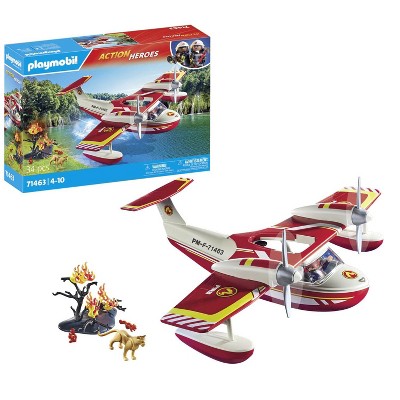 Playmobil Action Heroes Firefighting Sea Plane with Extinguishing Function 71463