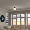 Hudson and Canal 11" Wide Semi Flush Mount with Glass Shade - 4 of 4