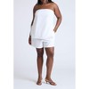 ELOQUII Women's Plus Size Linen Column Tube Top - 4 of 4