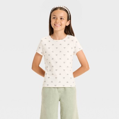 Girls' Short Sleeve Fitted T-Shirt - Cat & Jack™