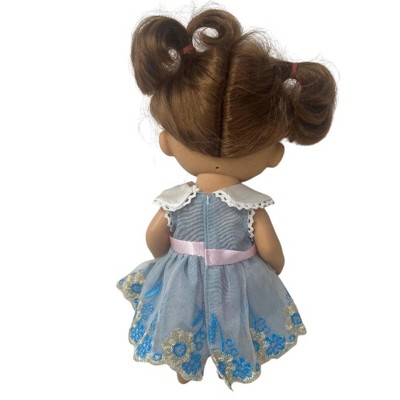 Детские куклы Doll Clothes Superstore Blue Special Occasion Dress for 12 Inch Baby Alive and Little Baby Dolls — фото 3
