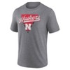 NCAA Nebraska Cornhuskers Men's Gray Triblend T-Shirt - 2 of 3