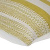 Parkland Collection,Transitional Striped Square Pillow - 4 of 4