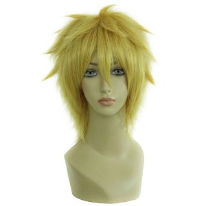 Unique Bargains Women Human Hair Wigs with Wig Cap Short Hair - 1 of 4