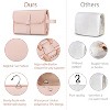 Portable Toiletry Cosmetic Travel Bag,Large Water Resistant Hanging Makeup Organizer Storage Pouch Case(Pink) - 4 of 4