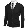 COOFANDY Men's V Neck Cardigan Sweater Casual Lightweight Button Down Knitted Cardigan Sweater - 4 of 4