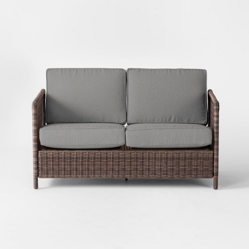 Threshold cheap wicker loveseat