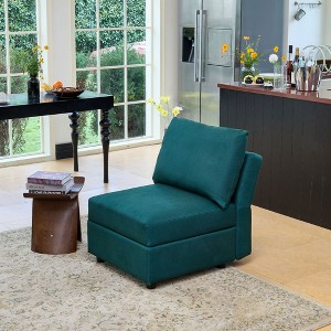 Ainfox Module Sofa Storage Single Sofa Without Armrest Green - 1 of 1