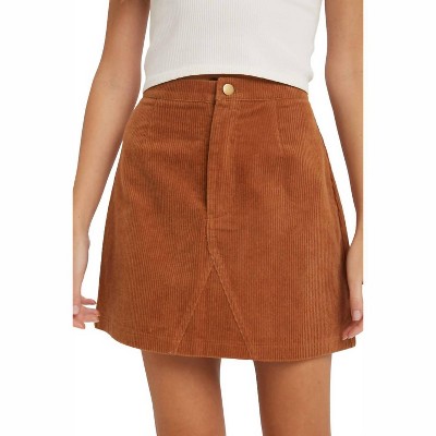 Women's COURTNEY CORDUROY MINI SKIRT - BluIvy