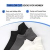 GENTLEAGU Women's No-Show Socks - Thin, Soft Viscose Bamboo with Arch Support, Breathable Low-Cut Wholesale Family Bulk Pack - 4 of 4