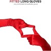 4E’s Novelty Red Satin Gloves - 21" Elbow Length Red Gloves Ideal for 1920s Flapper Costume, Opera Gloves, Long Gloves Women Formal Evening Wear - 4 of 4