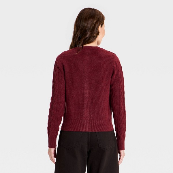 Cárdigan de punto trenzado clásico para mujer - Universal Thread™ 2
