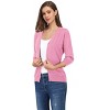 Clearlove Women's 3/4 Sleeve Button Down Sweater Cardigan - 2 of 4