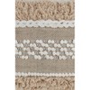 18"x18" Moroccan Down Filled Throw Pillow with Frills Natural - Saro Lifestyle: Cotton, Duck Feather, Zipper Closure - 3 of 4