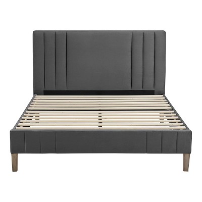 Classic Brands Chicago Modern, Sleeplanner 14 Inch Solid Wood Platform Bed Frame Queen Size