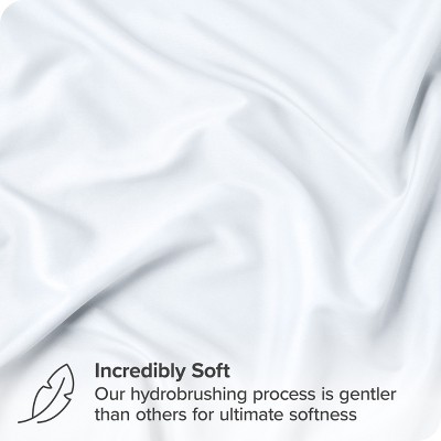 White Hypoallergenic Cotton Polyester Queen Pillow Shams