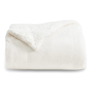 Bedsure | Solid Faux Shearling Fleece Blanket Warm Soft and Stylish - 1 of 4
