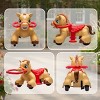 TopComfy Baby Bouncers and Rockers Kids Rocking Toy Horse Design with Multiple Features and Comfortable Seating for Kids, Brown, 19.69"*16.54"*17.32" - 4 of 4