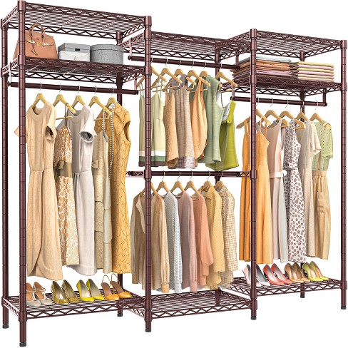 Wooden portable deals closet wardrobe