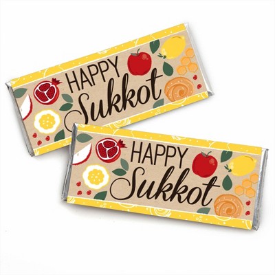 Big Dot of Happiness Sukkot - Candy Bar Wrapper Sukkah Favors - Set of 24