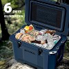 Hooure 60 Quart Cooler with Wheels, Ice Chests Portable Camping Cooler Holds Ice up to 6 Days, Leak-Proof Outdoor Insulated Cooler with Handle - 3 of 4