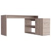 Lyngins L-Shaped Office Desk,Computer Desk with 2 Shelves and Single Door Cabinet for Home Office,Company - 4 of 4