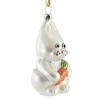 3.5 Inch Bunny Holding Carrott Rabbit Easter Christmas Tree Ornaments - 3 of 3