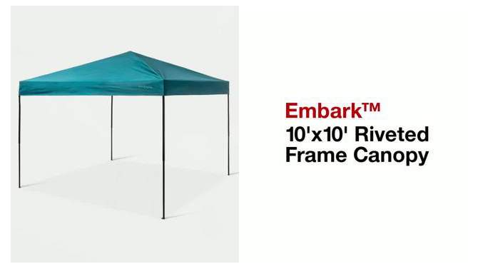 10&#39;x10&#39; Riveted Frame Canopy - Embark&#8482;, 2 of 10, play video