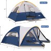 Anybear 6 Person Camping Tent with Screen Room Dark Blue Family Dome - 3 of 4