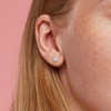 EVERLY JEWELRY | Sterling Silver 1/4 CT TW Diamond Halo Stud Earrings - 4 of 4