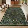 Lahome GST Intricate Floral Abundance Short Pile Velvet Rectangular Indoor Area Rug - 2 of 4
