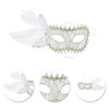 Unique Bargains Side Feather Masquerade Princess Half Face Party Mask 1 Pc - 3 of 4