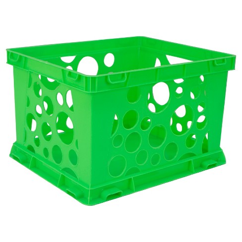 X 3pk Mini Stackable Storage, Stackable Storage Crates Plastic