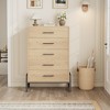 5 Dresser for Bedroom, 50.5 in Tall Drawer with Large Storage Space, Freestanding Wooden Closet Storage Dresser Chest - 4 of 4