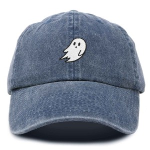 Dalix Ghost Embroidered Mens Womens Cotton Dad Hat Baseball Cap Adjustable - 1 of 4