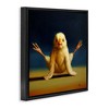Stupell Industries Yoga Chicks Exercise Pose Floating Frame Canvas Art, Black, 18" x 18" - 2 of 4