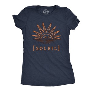 Womens Soleil T Shirt Cute Mother Sun Planet Earth Graphic Novelty Tee - Crazy Dog Women's T Shirt - 1 of 4
