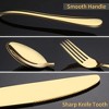 Aoibox 20-Piece Gold Flatware Set, Stainless Steel Cutlery Kitchen Utensil Set, Tableware Service for 4, Elegant Dining Experience - 4 of 4