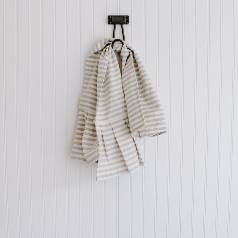 Sweet Water Decor Tan Striped Tea Towel - 18x28", 5 of 6