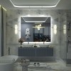 Apmir Super Bright 192 LEDs/m Back LED Lighted Anti-Fog Tempered Glass Bathroom/Vanity Mirror with ETL & 3-Year Warranty - 2 of 4