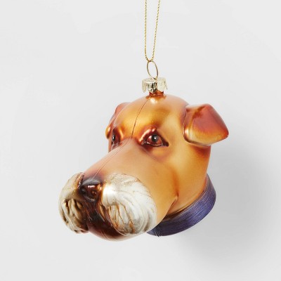 Dog with Long Snout Christmas Tree Ornament Yellow/Brown - Wondershop™