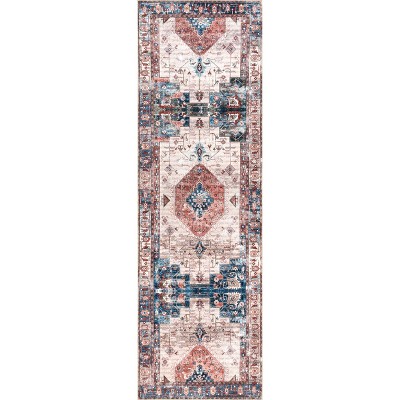 nuLOOM Eliza SpinClean Machine Washable Stain-Resistant Area Rug