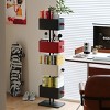 INFURNIC Decorative Bookshelf Children's Creative Corner Shelf Multi-Functional Placement Rack for Living Room, Multicolored, 9.84"*13.78"*52.36" - 2 of 4