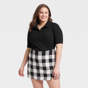 Women's Elbow Sleeve Polo Shirt - A New Day™ - 1 of 3
