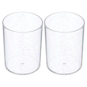 Unique Bargains Acrylic Large Capacity Round Office Home Pencil Holder - 1 of 4