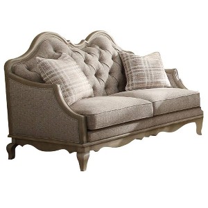 Acme Furniture Chelmsford Sofa Beige Fabric/Antique Taupe - 1 of 4