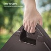 Sonkuki HDPE 200LBS Patio Offset Umbrella Base Filled With Sand or Water, Dark Brown - 3 of 4