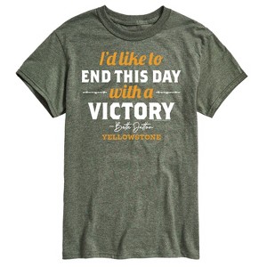 Men's - Yellowstone - I'd Like To End This Day With A Victory Short Sleeve Graphic T-Shirt - 1 of 4